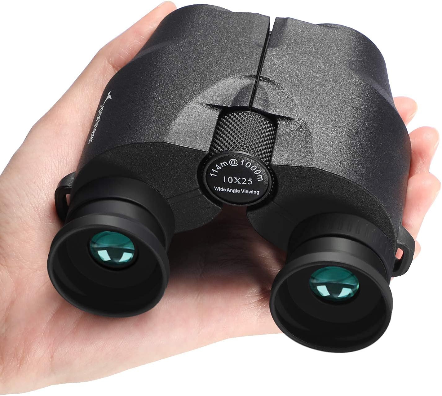 Binoculars for Adults and Kids, Sportneer 10x25 Waterproof Binoculars for Adults Compact Binoculars with 15mm Foldable Soft Eyepiece for Hunting Hiking Bird Watching Concerts Outdoor