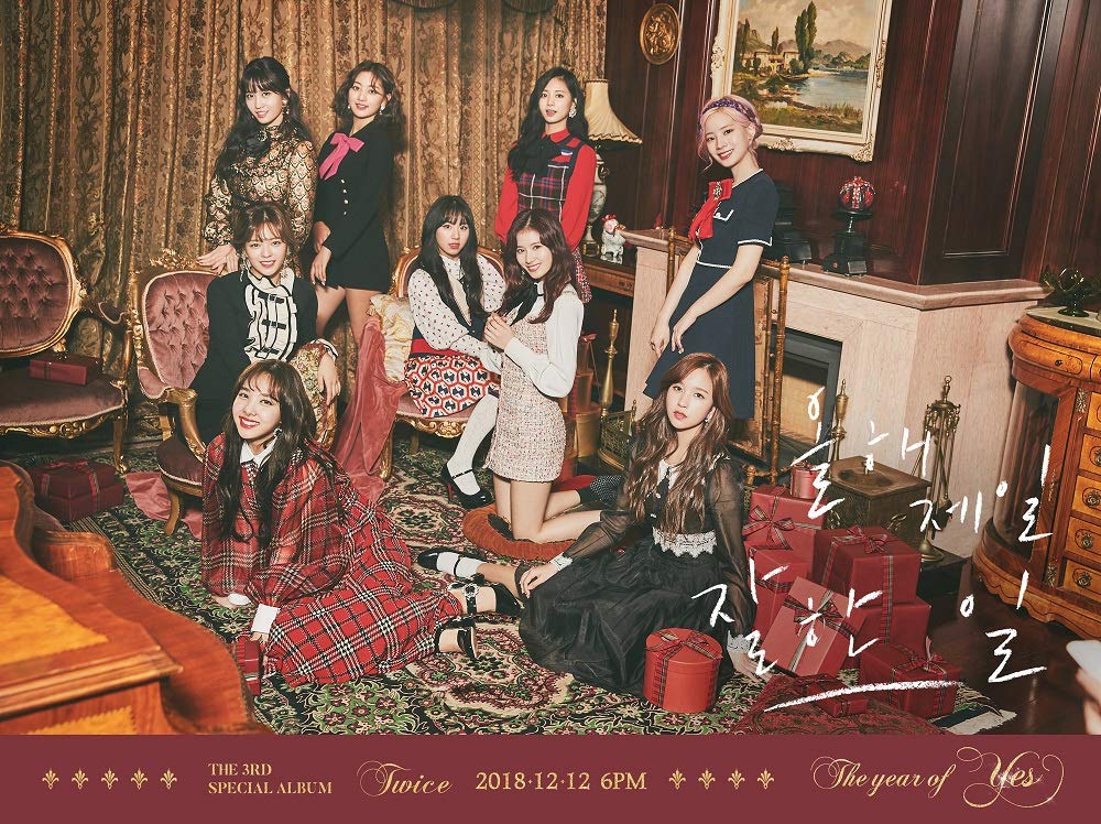 JYP Twice The Year of Yes - Álbum de fotos (3ª álbum especial, póster plegado, juego de tarjetas fotográficas extra)
