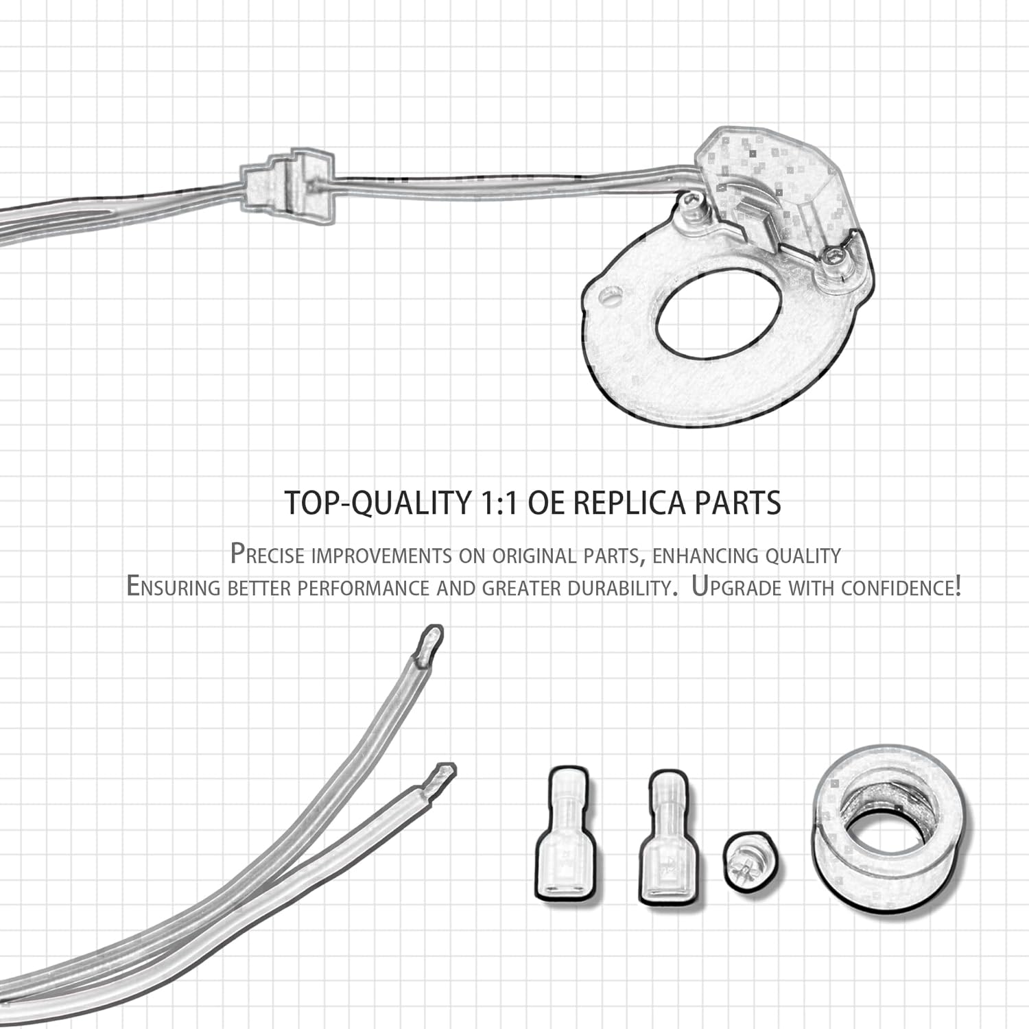 1847A Electronic Ignition Module Waterproof Compatible with Volkswagen VW Bosch 009 1971-1983 Beetle Karmann Ghia Squareback Transporter Rabbit Dasher Scirocco Vanagon Jetta 412 1.6L-2.0L