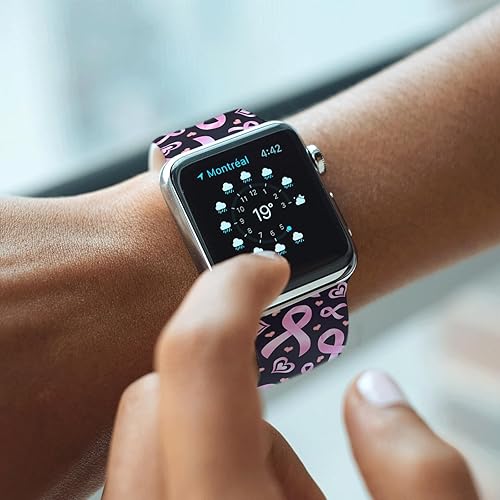 Vista 6 de Holidays Watch Band Compatible with Apple Watch Series 11 10 9 8 7 6 5 4 3 Ultra SE for Women Men, Soft Silicone Pumpkin Strap Replacement for