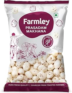 Farmley Prasadam Makhana, 250 g, Fit for Fasting | Foxnuts, Lotus Puffs | Rich in Calcium, Maintains Weight, Healthy Snacks Price In India