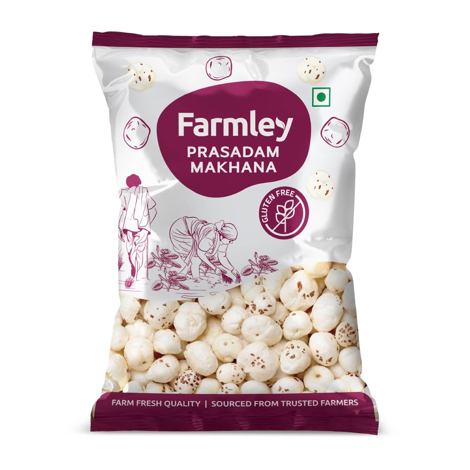 Farmley Prasadam Makhana, 250 g, Fit for Fasting | Foxnuts, Lotus Puffs | Rich in Calcium, Maintains Weight, Healthy Snacks
