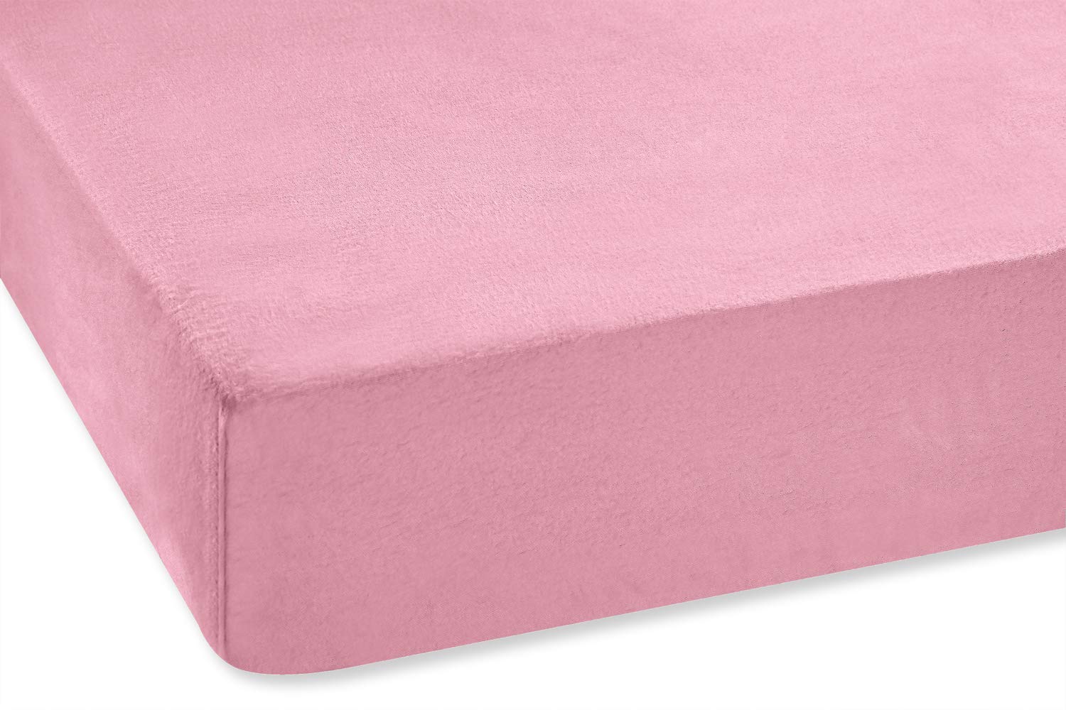 SETEX Fitted Sheet, Cotton, Antique Pink, 90 x 200 - Image 2