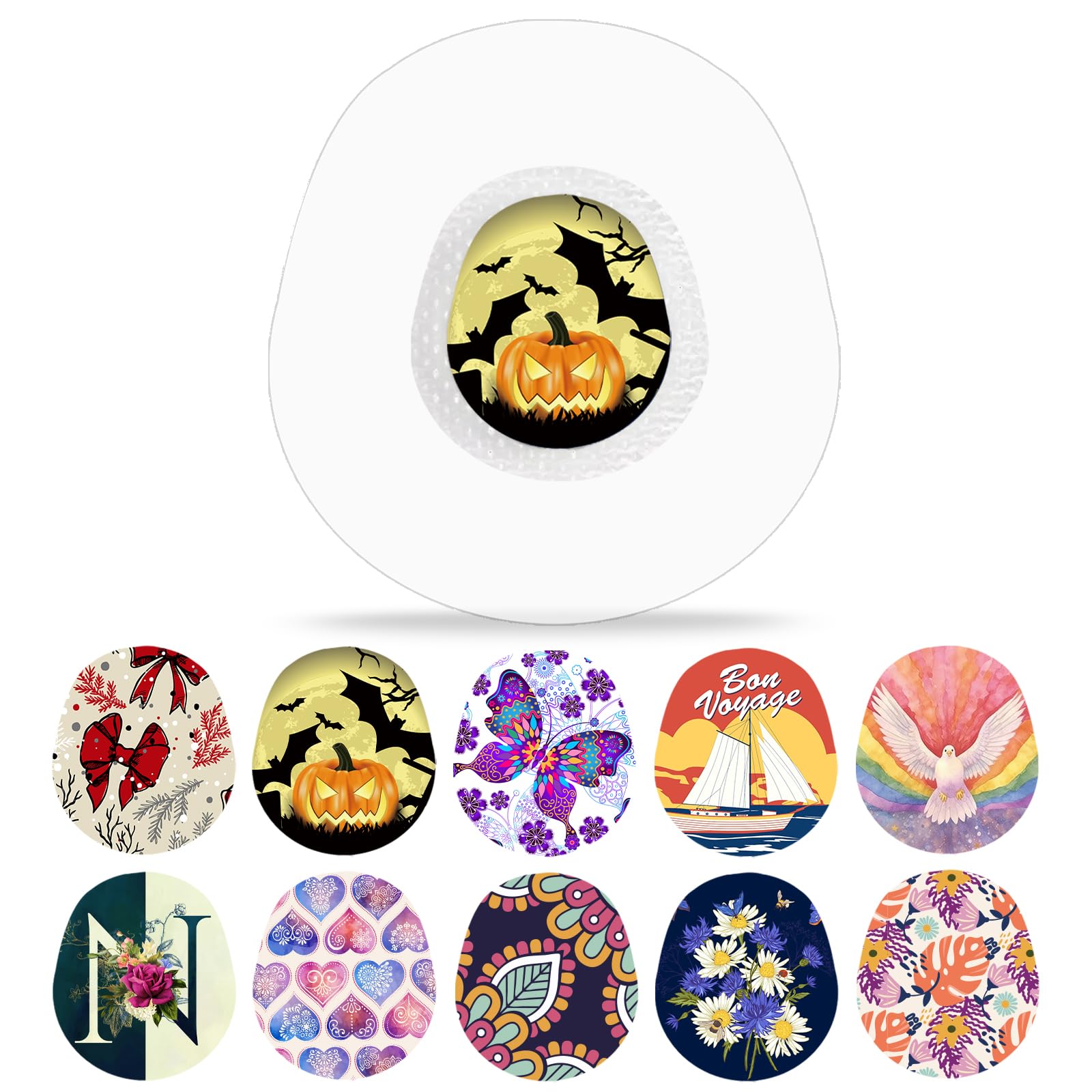 funpatchG7 Adhesive Patches & G7 Sensor Stickers, Waterproof G7 Adhesive Patches with Sensor Stickers Total 40 Pack Transparent G7 Overpatch CGM Tape Latex-Free & Hypoallergenic Long Stay for 10 Days