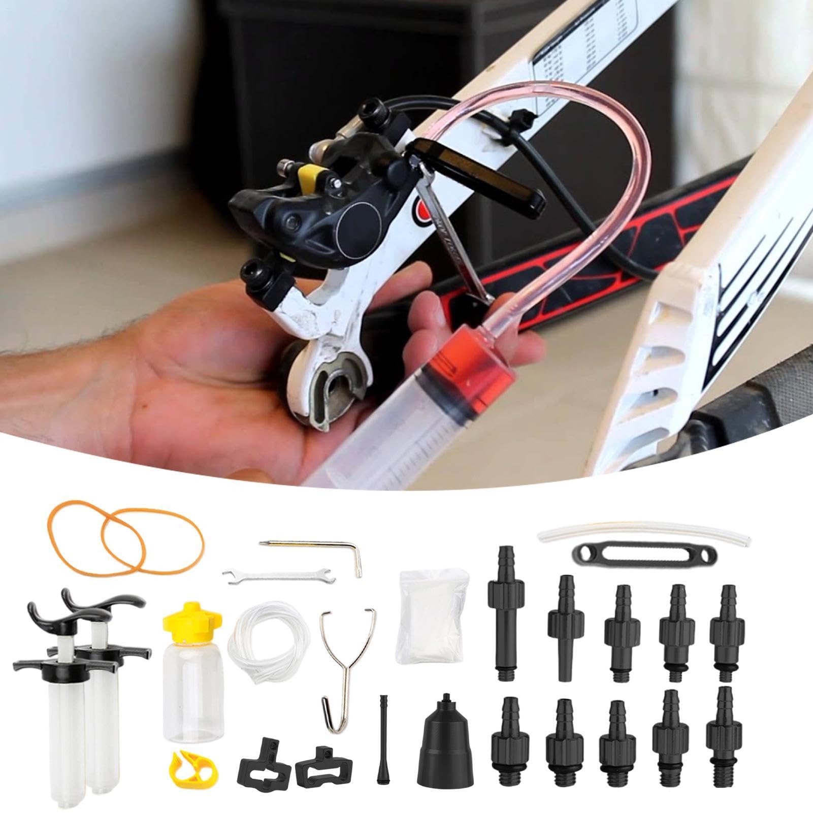 Kit Sanguigno Freni Idraulici Bici Set Attrezzi Sgonfiaggio Liquido Freni