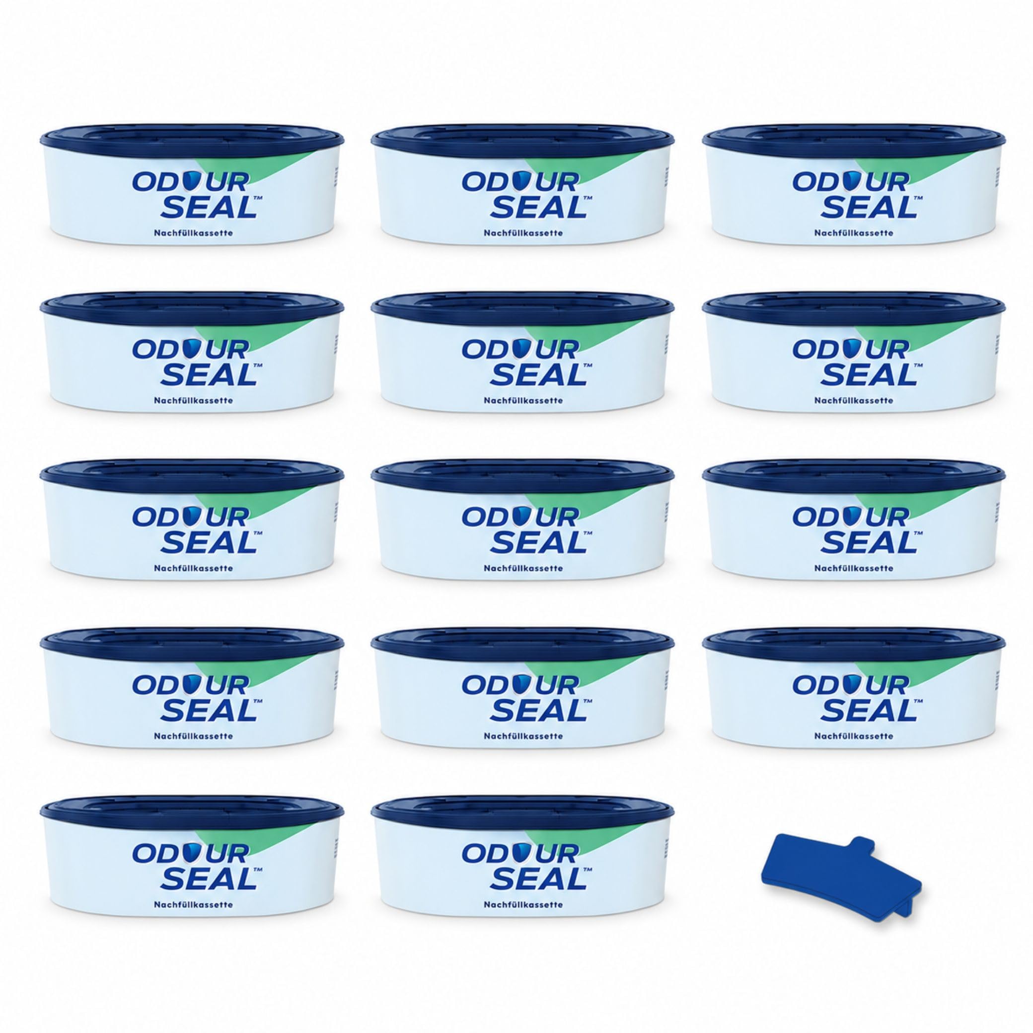 Set OdourSeal Nachfüllkassetten & Clip kompatibel mit Spross Windeleimer und Littycat Katzenstreu-Eimer