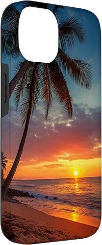 Miniatura 6 de Funda para iPhone 11 Tropical Sunset, Rosa Naranja Paradise Beach Ocean Palm Trees Case