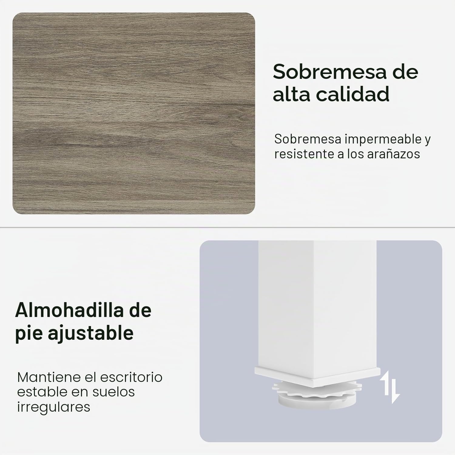 Lailang 200cm Escritorio, Mesa Escritorio Industrial, Mesa Ordenador E Impresora, Escritorio de Madera, Mesa Oficina Grande, 200 x 70 x 75 cm, Roble