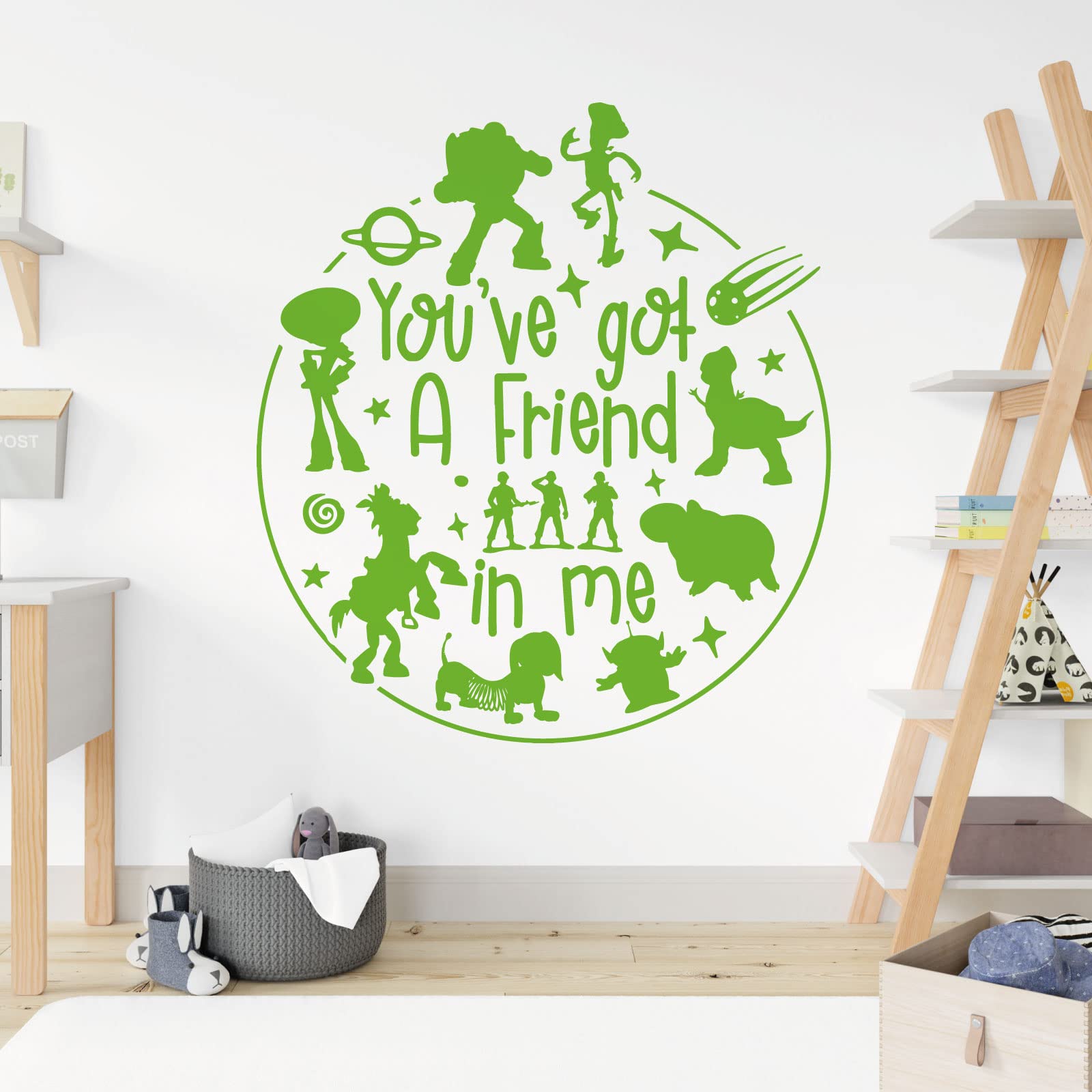 You've Got a Friend in Me - Story Inspired Children's Vinyl Wall Decal Sticker [XXLarge] [Lime]