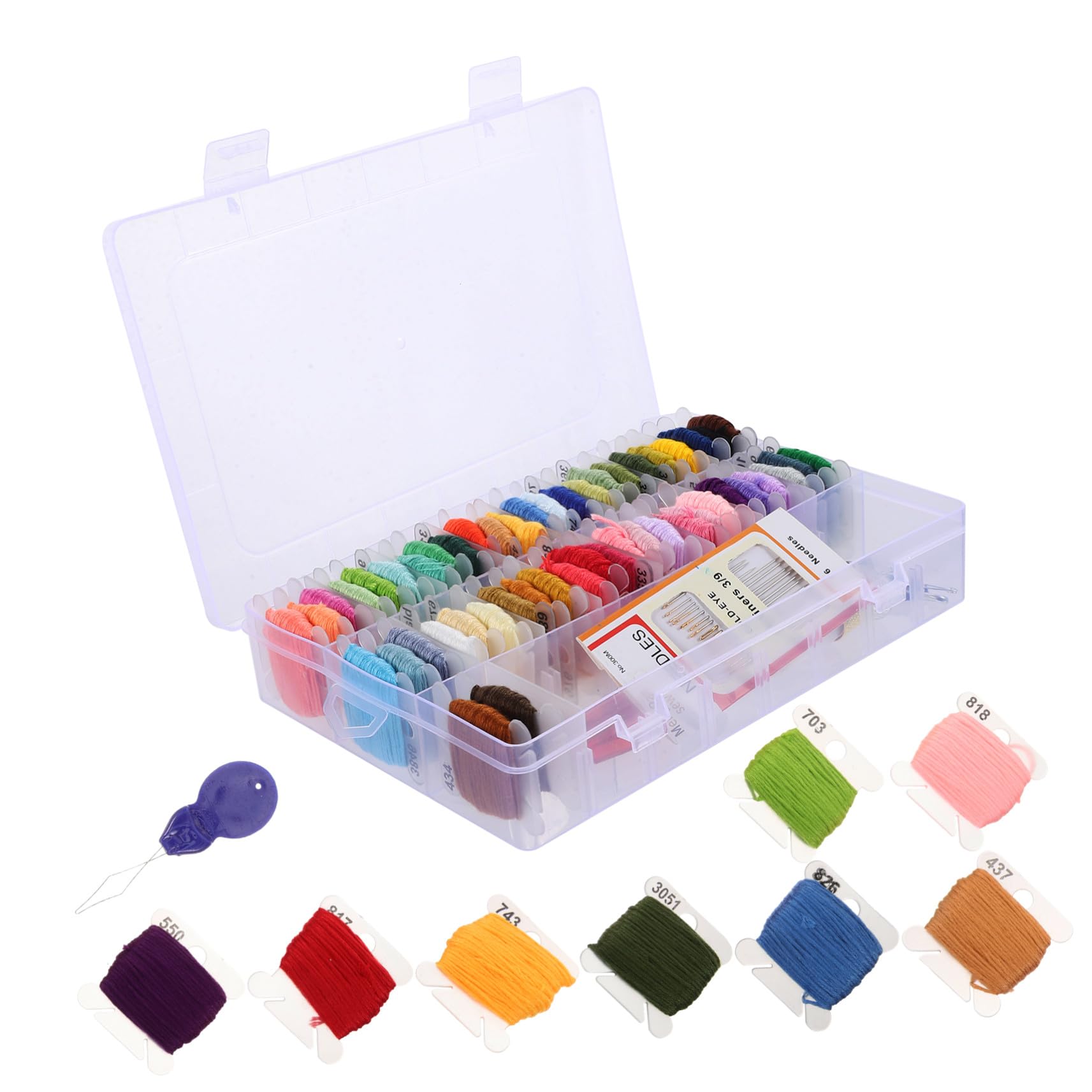 Gatuida Kit de Bordado con Caja para Principiantes de 50 Colores