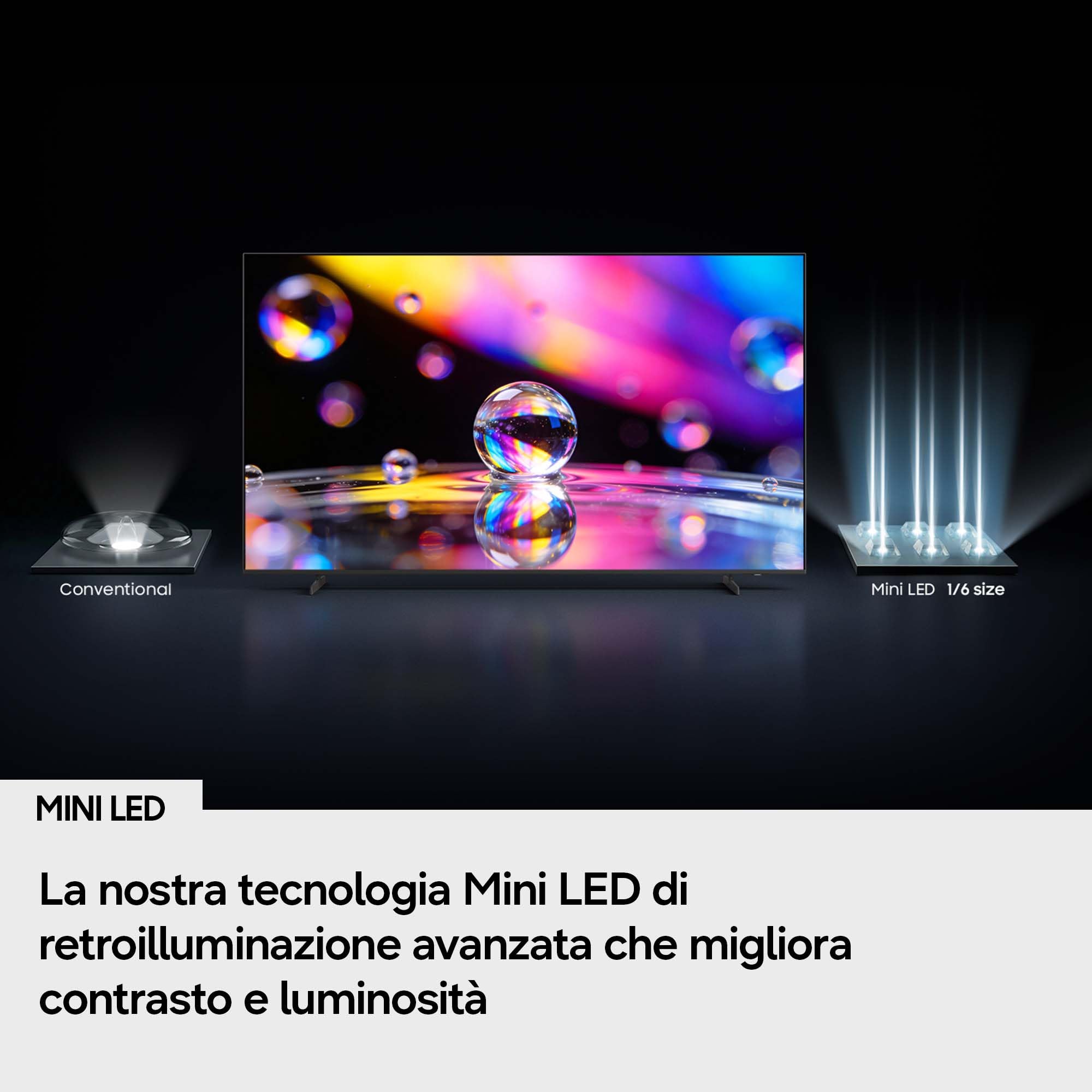 Samsung Smart TV 75" UE75M80HAUXZT Mini LED 4K, HDR 10+, Motion Xcelerator 144Hz, Adpative Sound+, AI Football Mode, Voice Control with AI(VAC), Alexa Built-in, PACCHETTO INTRATTENIMENTO, 2026