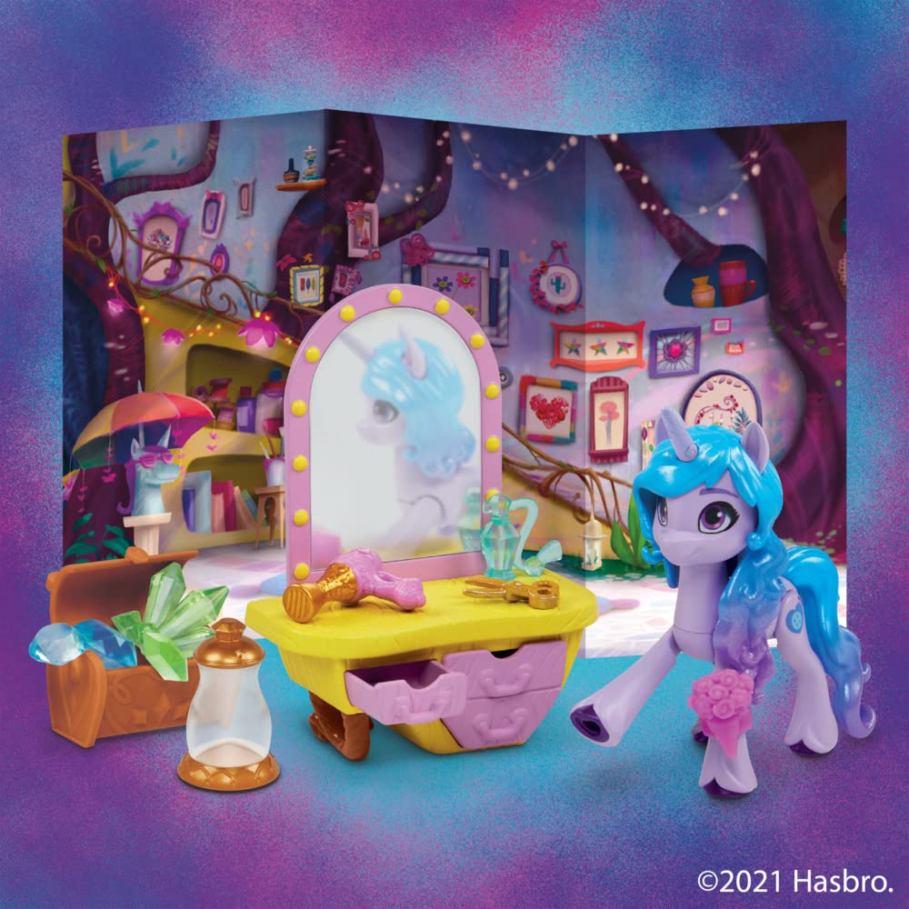 My Little Pony: A New Generation Movie Story Scenes Critter Creation Izzy Moonbow - 25 Accessories and Pony Toy, Multicolor, (F2935FF2) - Image 3