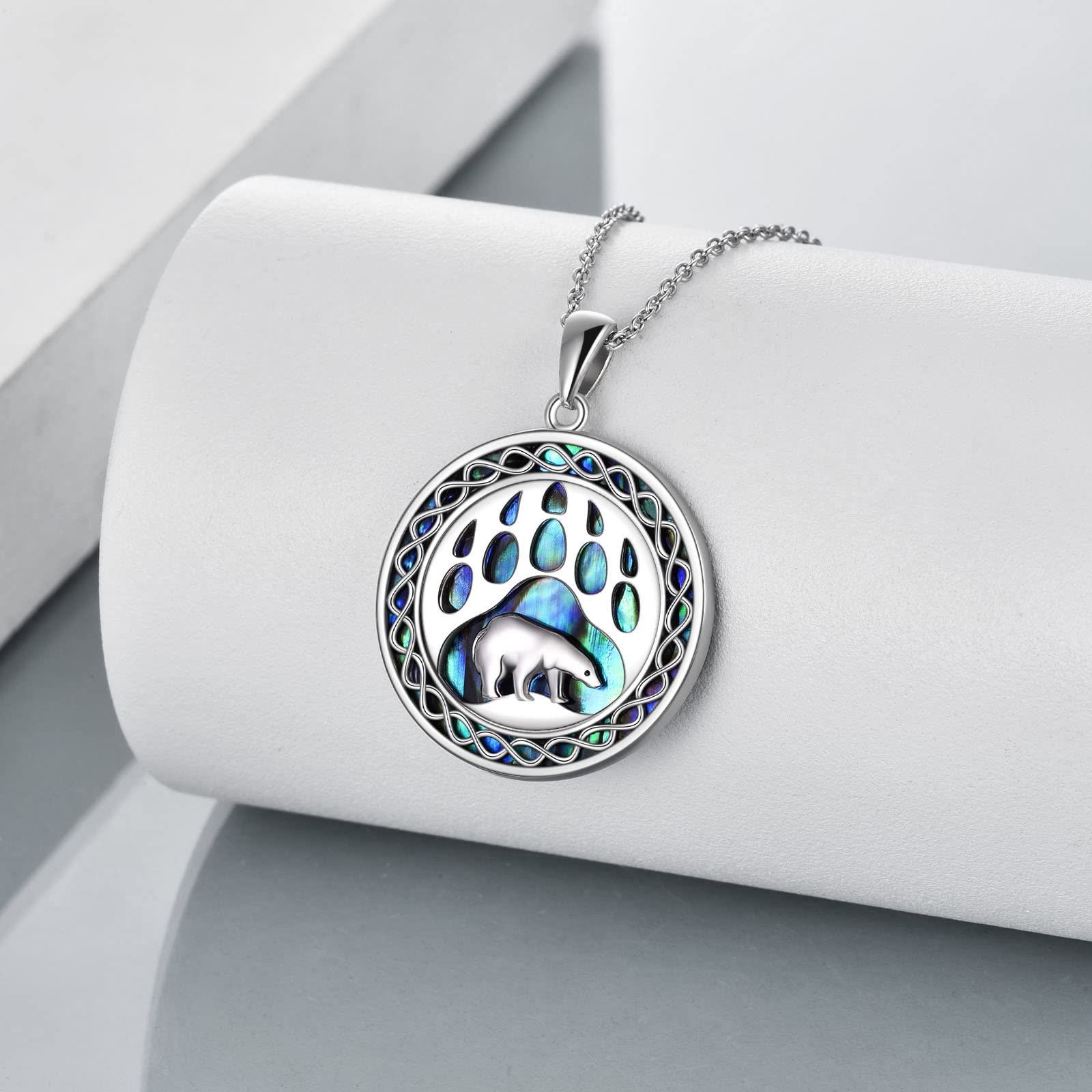 YAFEINI Drachen/Phönix/Wolf/Hund/Bär Halskette Sterling Silber Keltischer Knoten Anhänger Kette Schmuck Geschenke für Damen Mädchen
