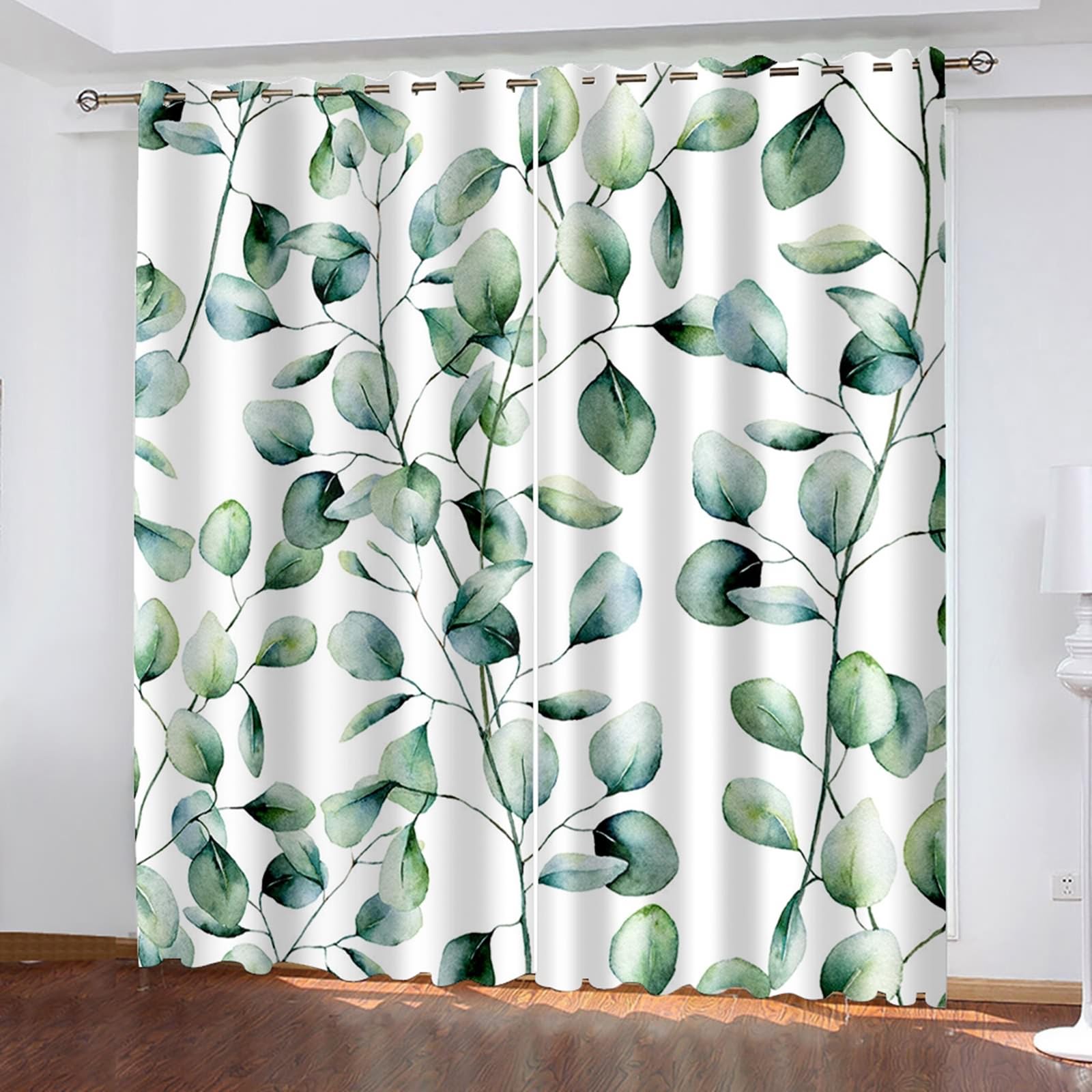 Luxfieo Rideau Occultant Eucalyptus - Décoration Eucalyptus