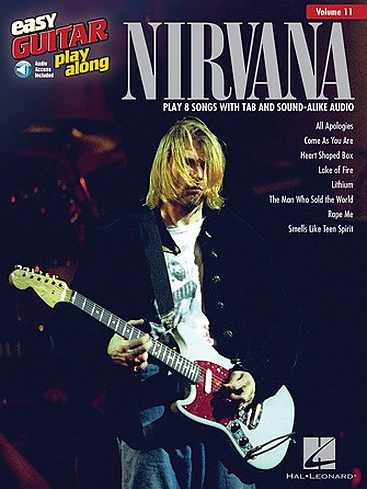 Easy Guitar Play Along: Volume 11 Nirvana Gtr (Includes Online Access Code)