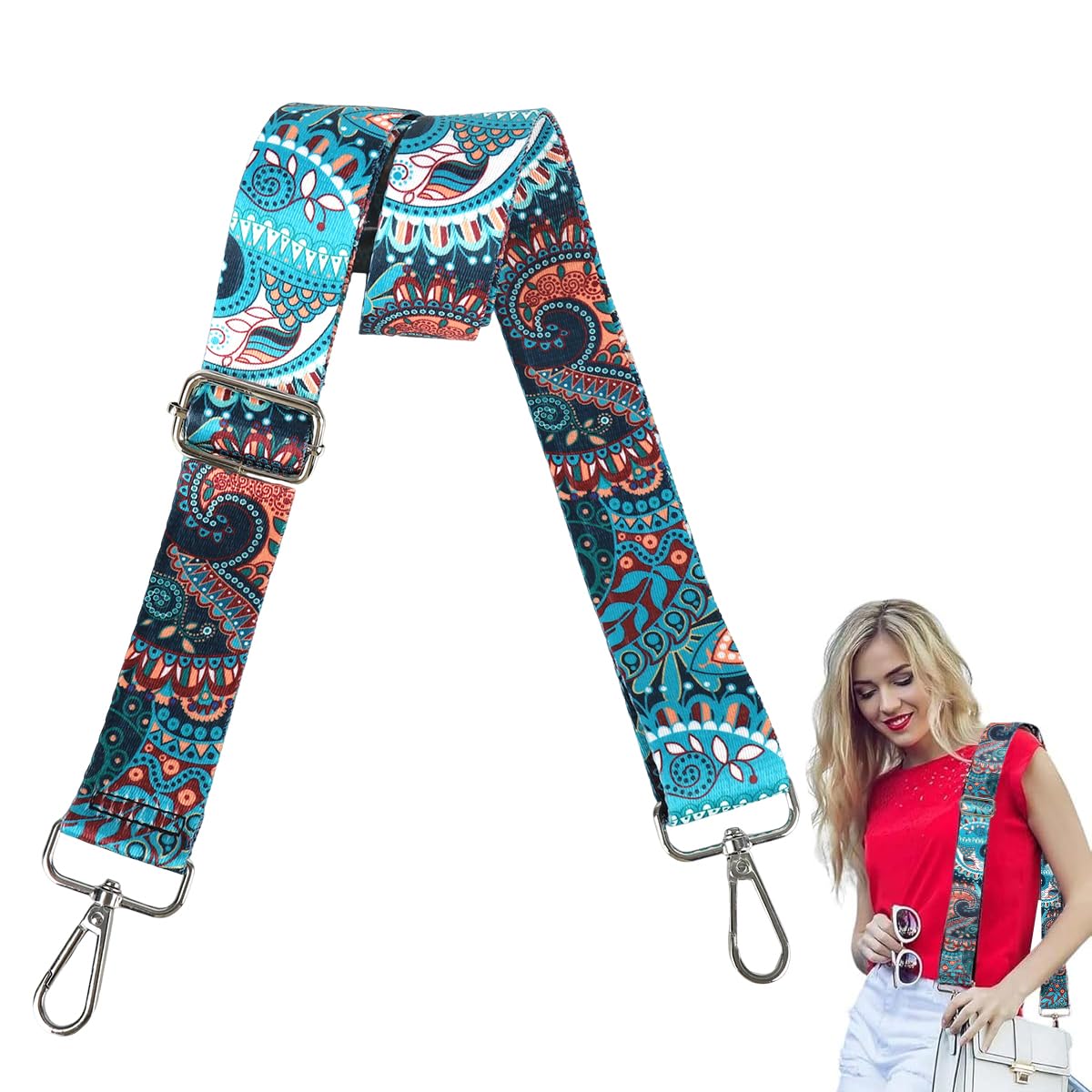 PALAY® Crossbody Strap for Purses Replacement Adjustable Guitar Multicolor Style Handbag Straps-image-24