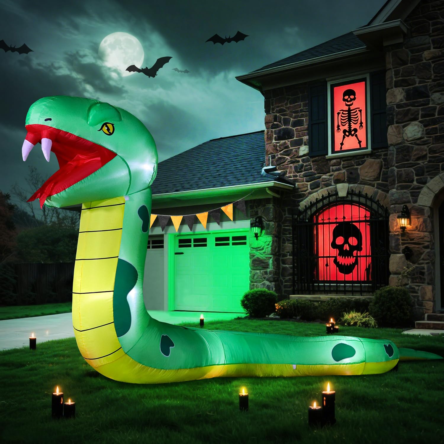 Snapklik.com : DomKom 13FT Halloween Inflatable Blow Up Decorations