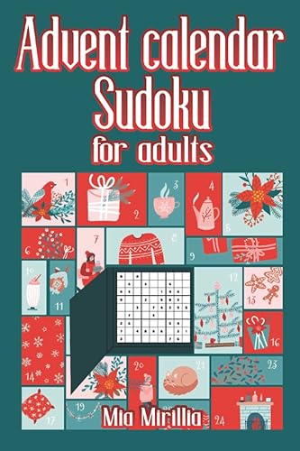 Advent calendar Sudoku for adults 24 Advent gifts for Sudoku fans Christmas Countdown Book