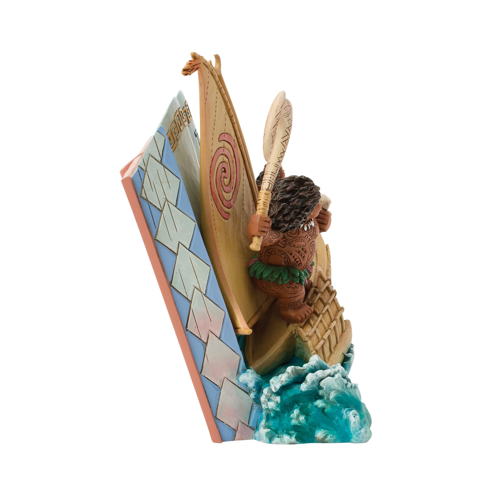 Enesco Disney Traditions by Jim Shore Moana The Ocean Chose Me Story figurka książkowa, 18 cm, wielokolorowa