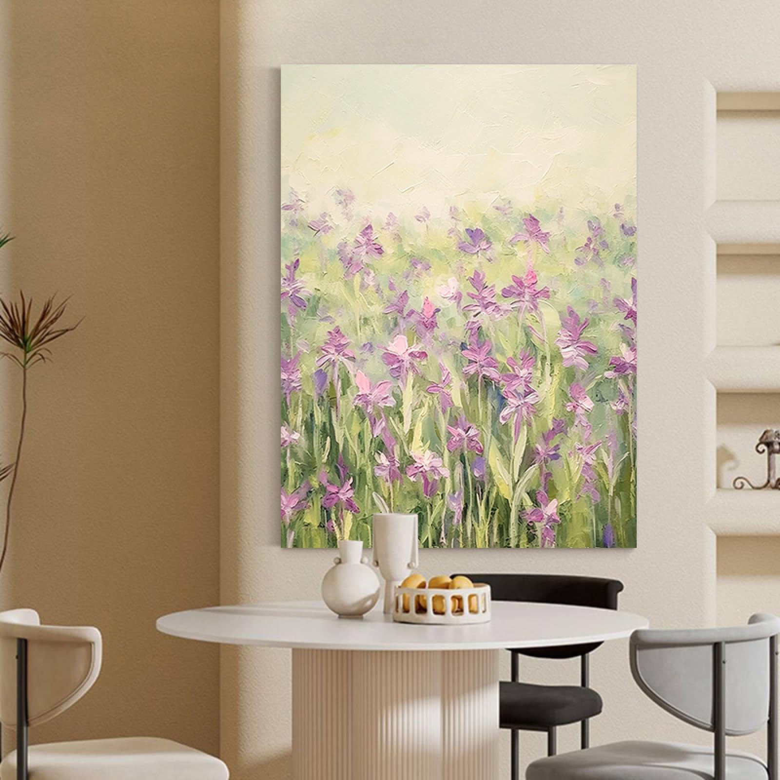 Peintures à l'huile sur toile grand format : habillez vos grands murs blancs sans cadre