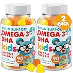 DR. MORITZ Omega 3 Kids Gummies (180 Count), Vegan Omega3 Gummies for Kids with No Fish Oil, Vitamins for Brain & Heart Health, Gluten-Free Omega 3 6 9