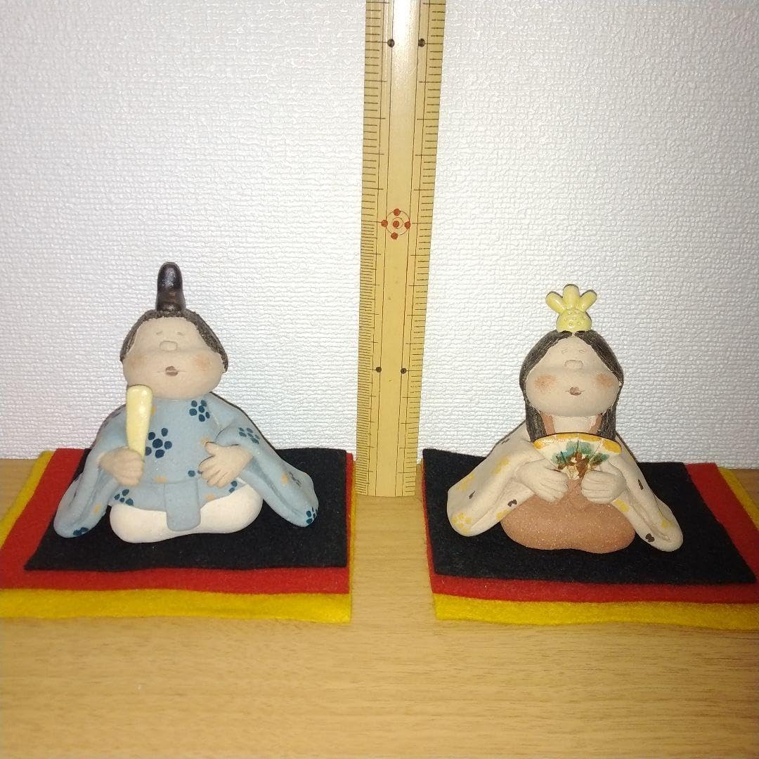 陶器製ひな人形セット キューピー ひな人形3段セット 陶器製