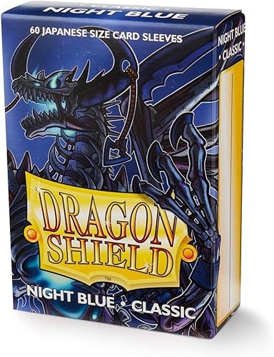 Dragon Shield - Fundas para tarjetas de tamaño japonés – Azul noche 60CT – Las fundas para tarjetas son suaves y resistentes – Compatible con