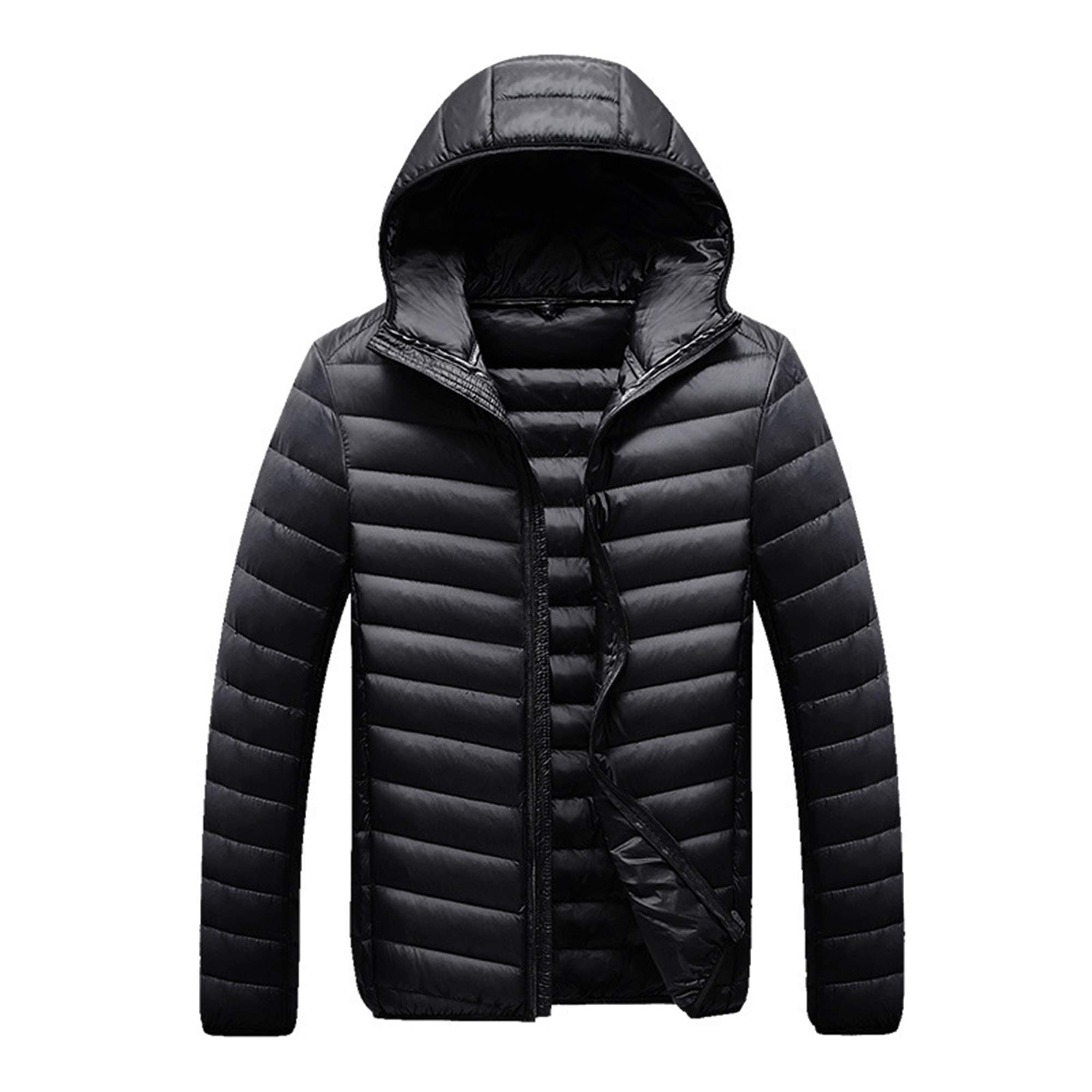 Cappotto Invernale Uomo Ultraleggero Con Cappuccio – Giubbotto Imbottito Piumino Sintetico