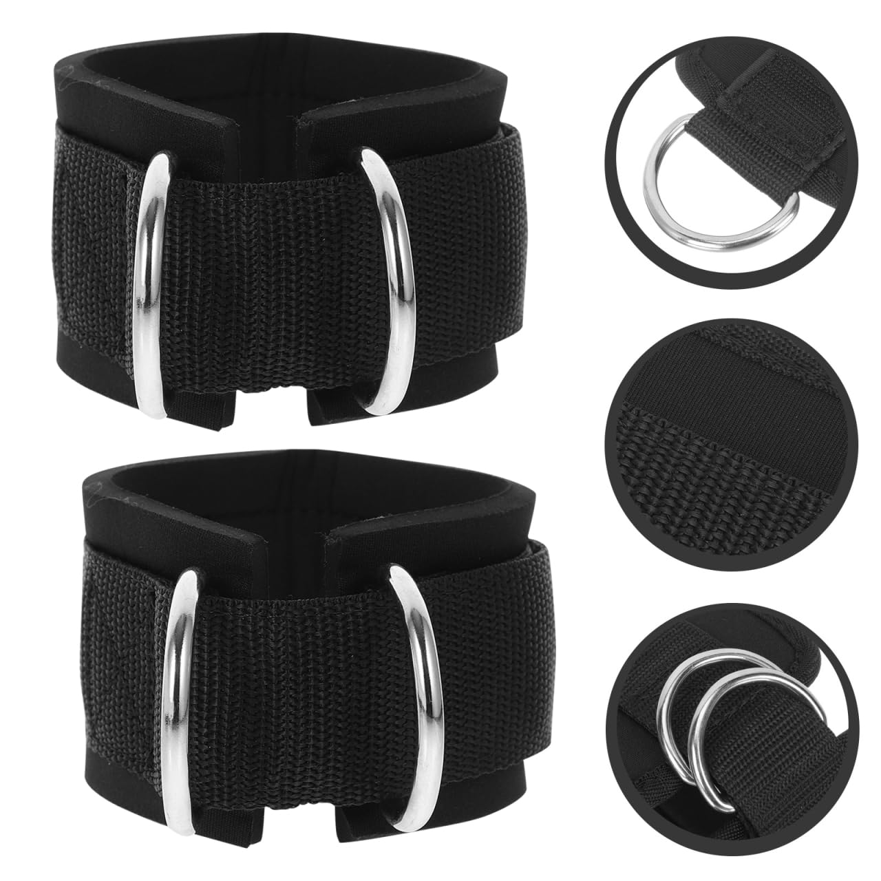 VORCOOL 2 stücke Fußschlaufen Fußriemen D-Ring Fußmanschetten für Gym Workouts Kabel Maschinen Bein Übungen mit Tragetasche für Männer und Fraue