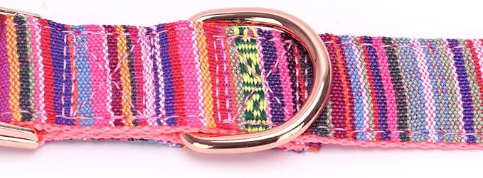 Collar para perro Serijoars de nailon ajustable talla M rojo miniatura 6