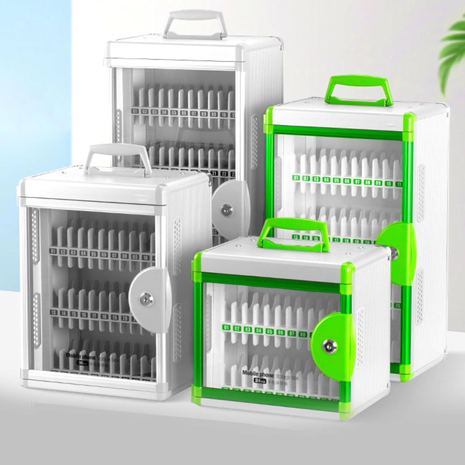 Secure Aluminum Phone Storage Cabinet with for School Office Organization & Device Management Aluminum Alloy Phone Locker for Office