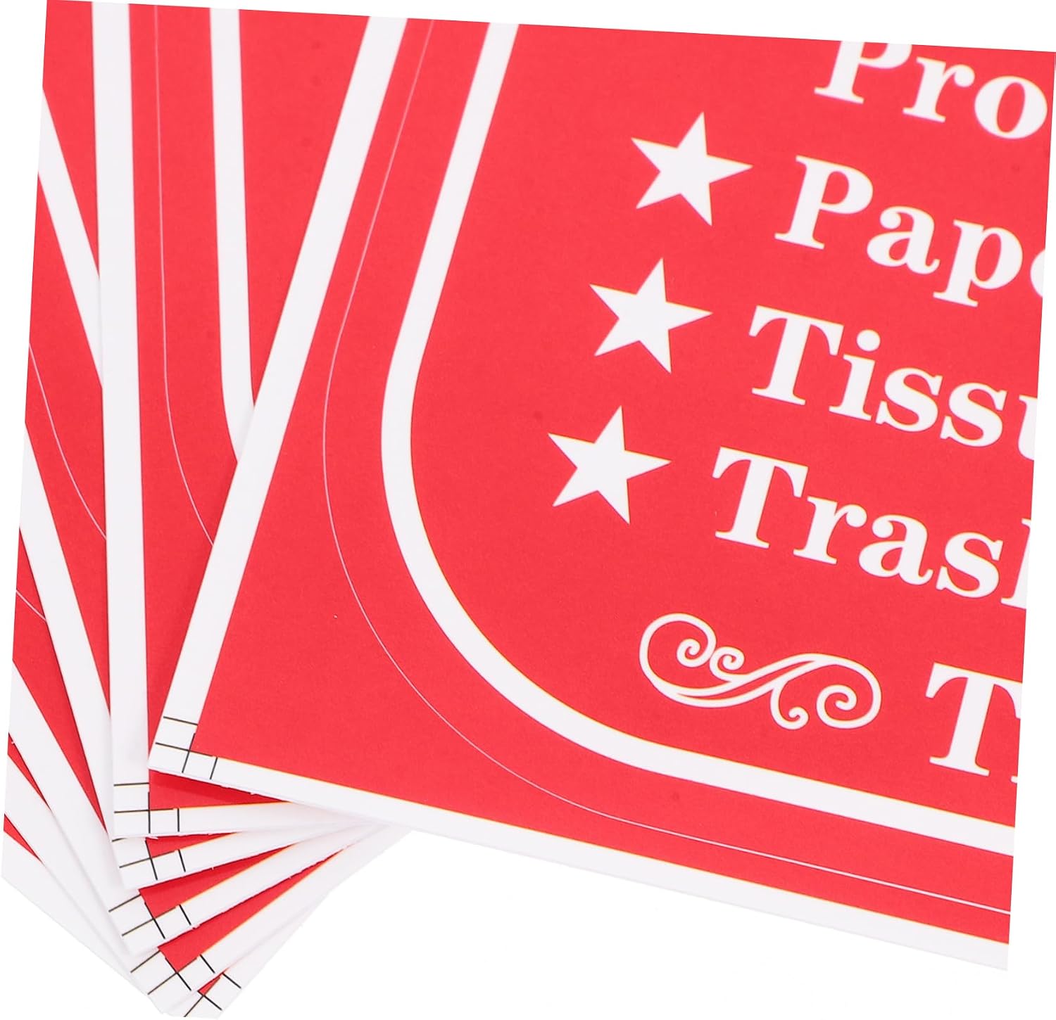 24pcs Do Not Flush Warning Stickers Bathroom Stickers Toilet Wall for Toilets