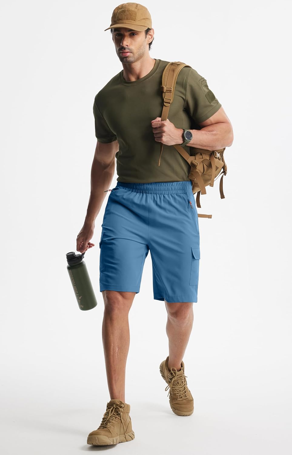 Libin Men's Hiking Cargo Shorts Lightweight Quick Dry Athletic Casual Shorts for Golf Outdoor Active Zipper Pockets - Image 4