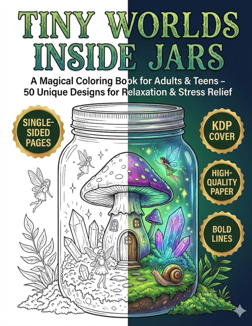 Tiny Worlds in Jars: 50 Enchanting Miniature Scenes Encased in Glass for Relaxation and Stress Relief