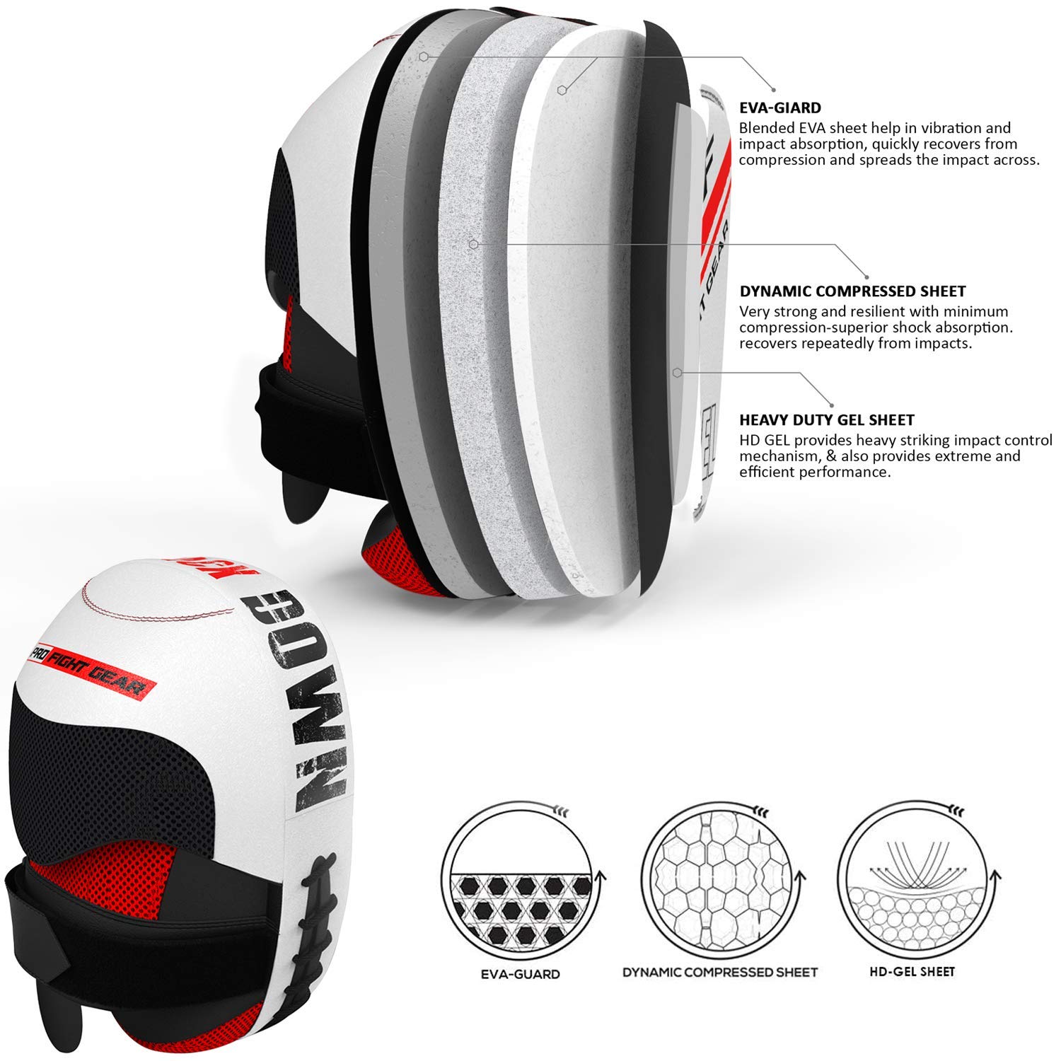 AQF Podkładki Bokserskie- Podkładka Treningowe Muay Thai-Rex Skórzane Łapy Bokserskie- MMA Boks Target Tarcze- Boxing Pad Do Kickboxing, Karate, Sztuk Walki