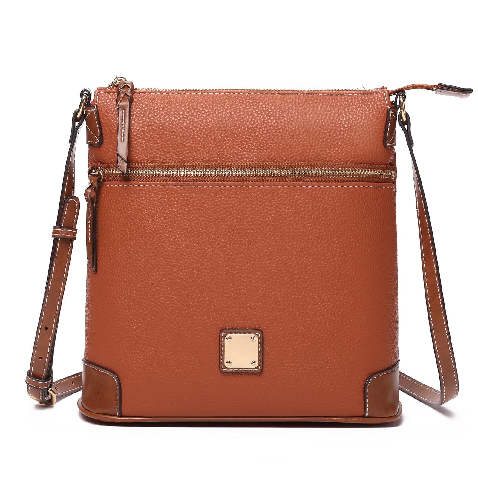 GAEKEAO Crossbody Bags for Women Multi Zipper Pockets Shoulder Handbags Lightweight Medium Travel Purse