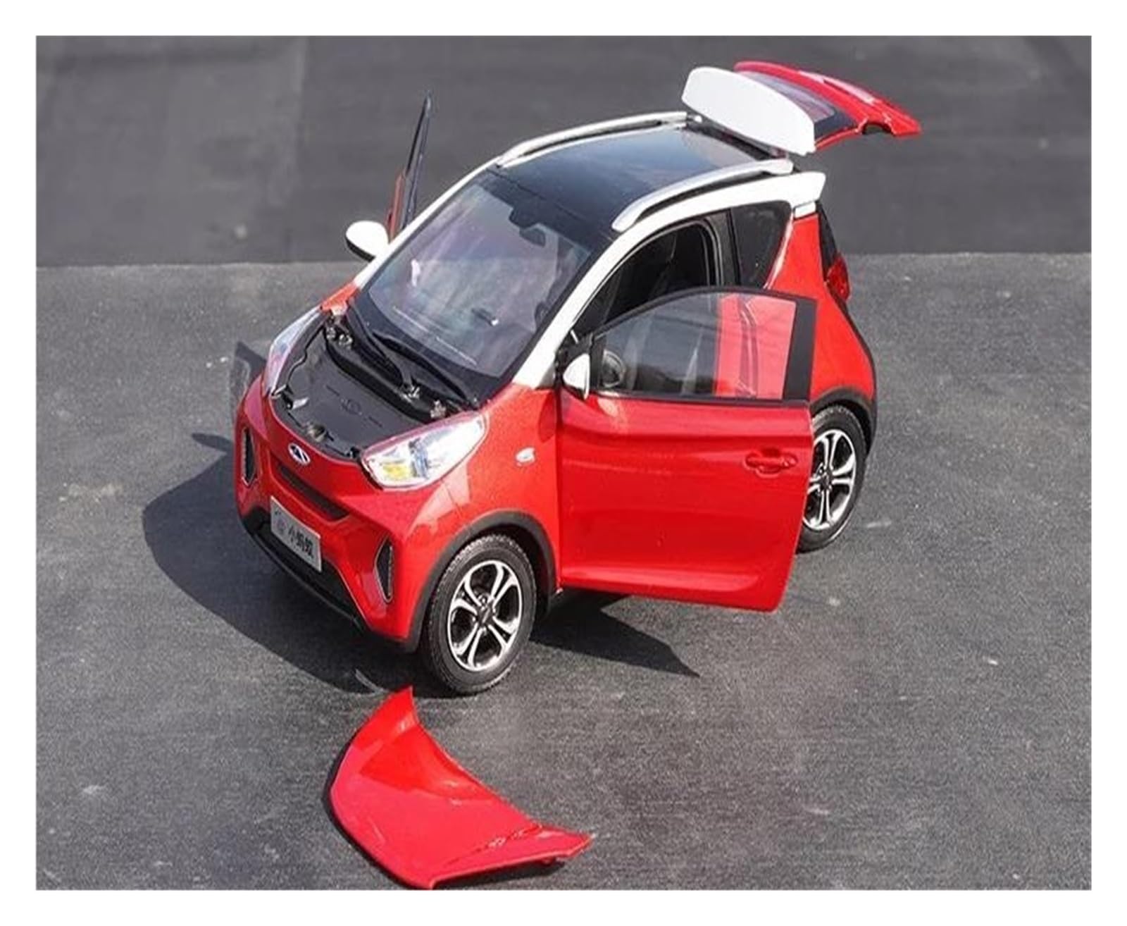 Metallo Scala Replica 1: 18 Per Chery Small Ant EQ1 Modello Di Veicolo Elettrico In Lega Decorazione Per Auto Da Tavolo Intelligente