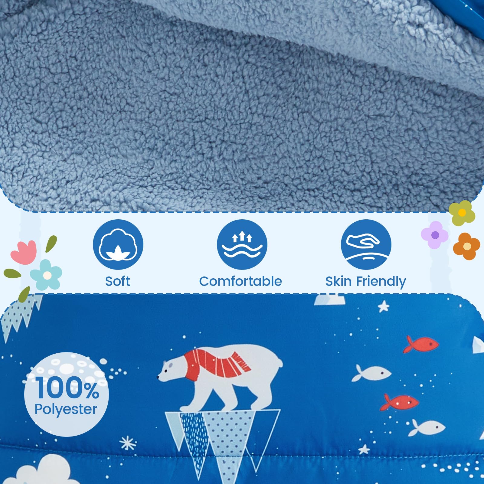 WYTbaby Combinaison de neige pour bébé - Chaude - Avec capuche - Combinaison épaisse - Pour garçons et filles de 3 à 24 mois