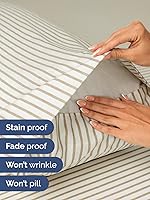 Vista 182 de Extra Deep Pocket Split King Sheets - 5 Piece Breathable & Cooling Bed Sheets - Hotel Luxury Bed Sheet Set - Soft, Wrinkle Free & Comfy - Easily