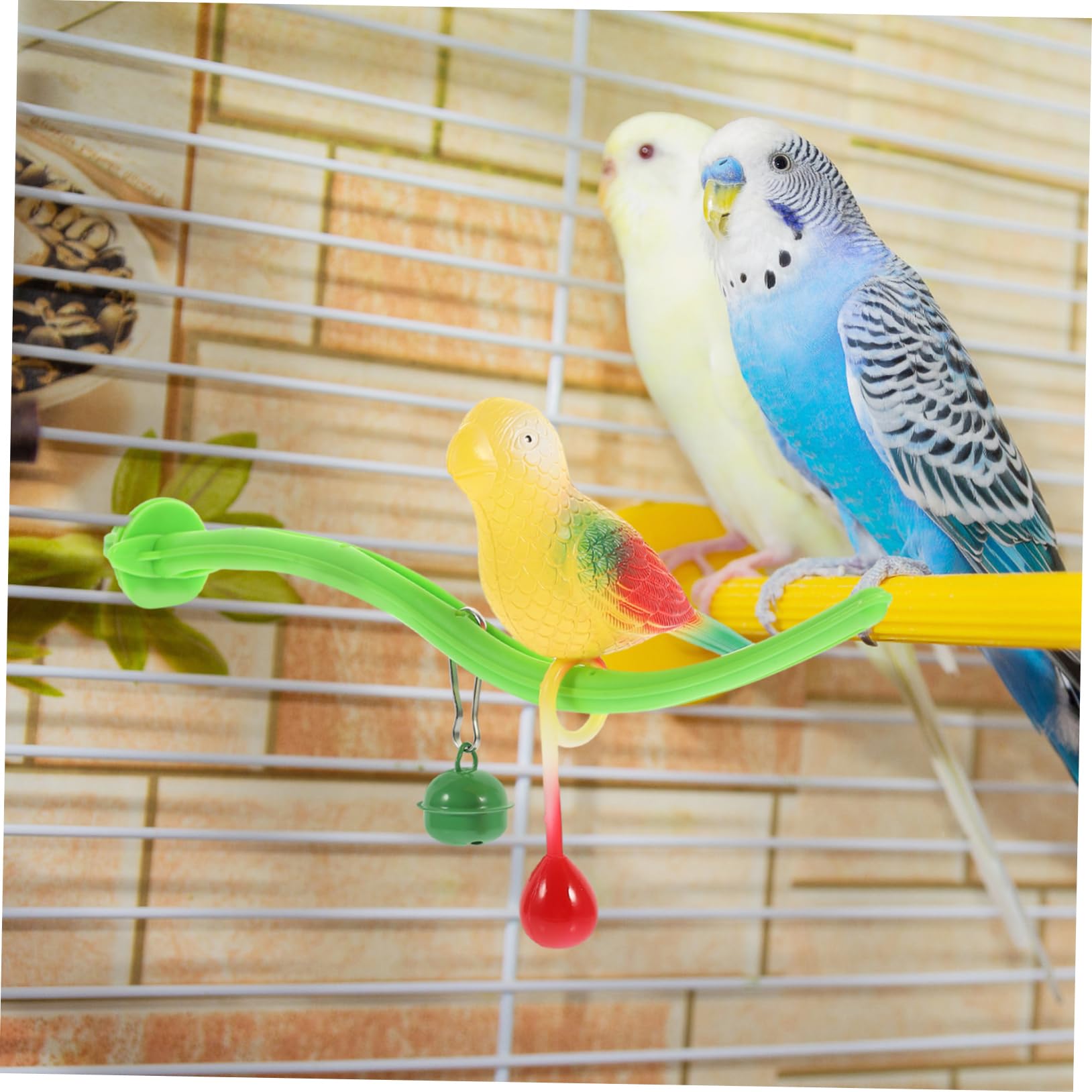 Yardwe 4sätze Vogelspielzeug Für Papageien Mit Spielstand Und Schwingvogel Interaktives Kauspielzeug Für Wellensittiche Und Andere Vögel Und Spielspaß