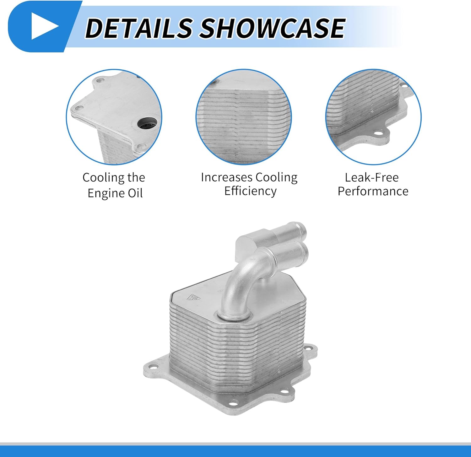 Engine Oil Cooler for Mazda CX-9 2007-2015 Transmission Oil Cooler Trans Cooler No.CA0214700 Aluminum Alloy 1 Pcs Car