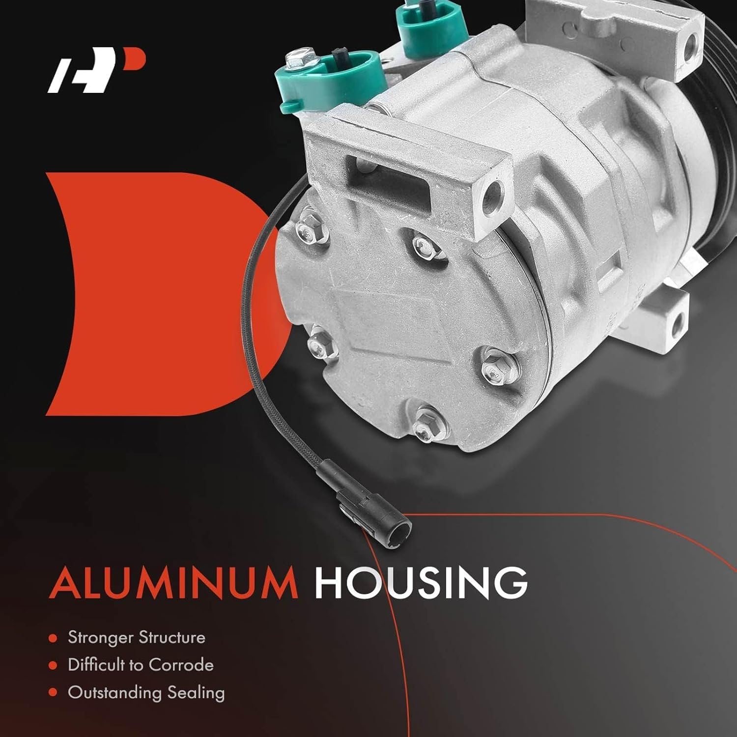 A-Premium Air Conditioner AC Compressor with Clutch Compatible with Chevrolet Tracker 2.5L 2001-2004 Sport Utility