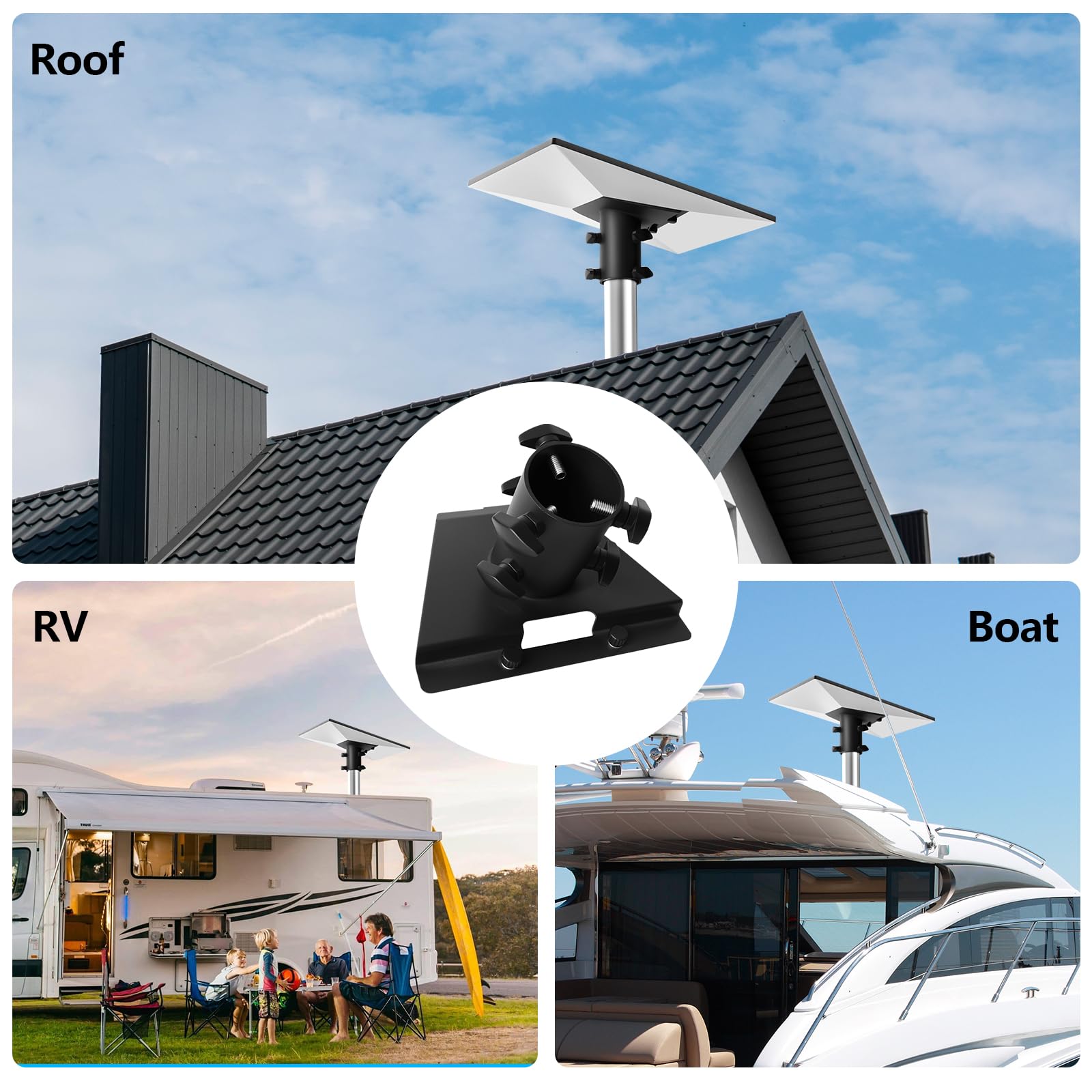 Starlink Gen 3 adapter do kół ze standardową anteną Starlink, uchwyt Starlink Mast, pasuje do masztów 28-54 mm