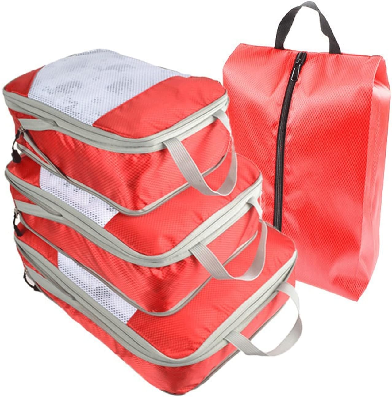 AARTEX Shoe Bag， 4pcs/Set Portable Luggage Travel Storage