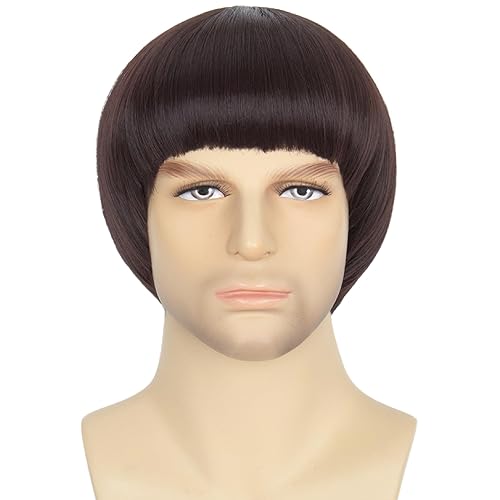 Miss U Hair Men’s 60s Retro Bowl Cut Wig Short