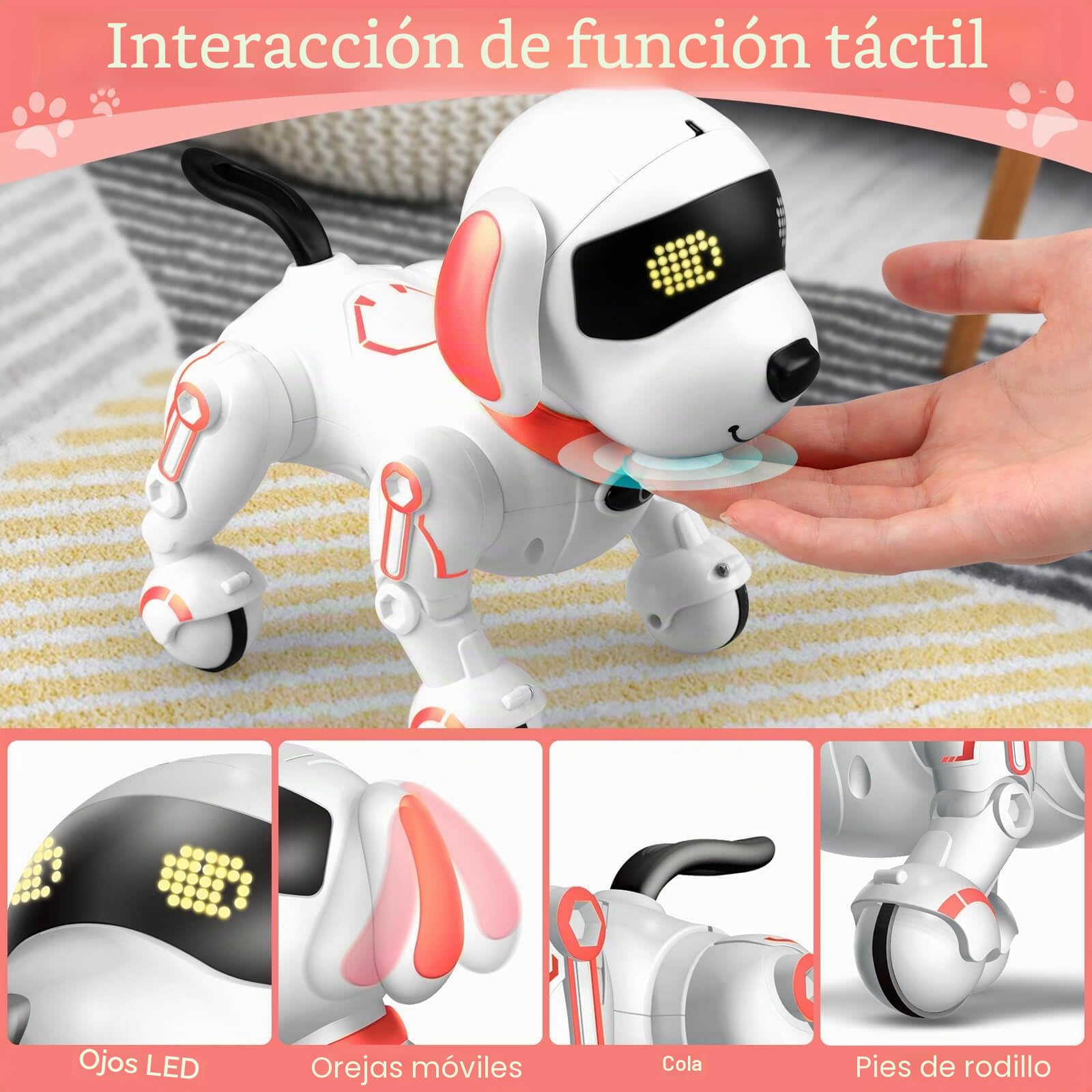 Juguetes robot para niños de 8 a 12 años, perro robot con control remoto, educativo y entretenimiento