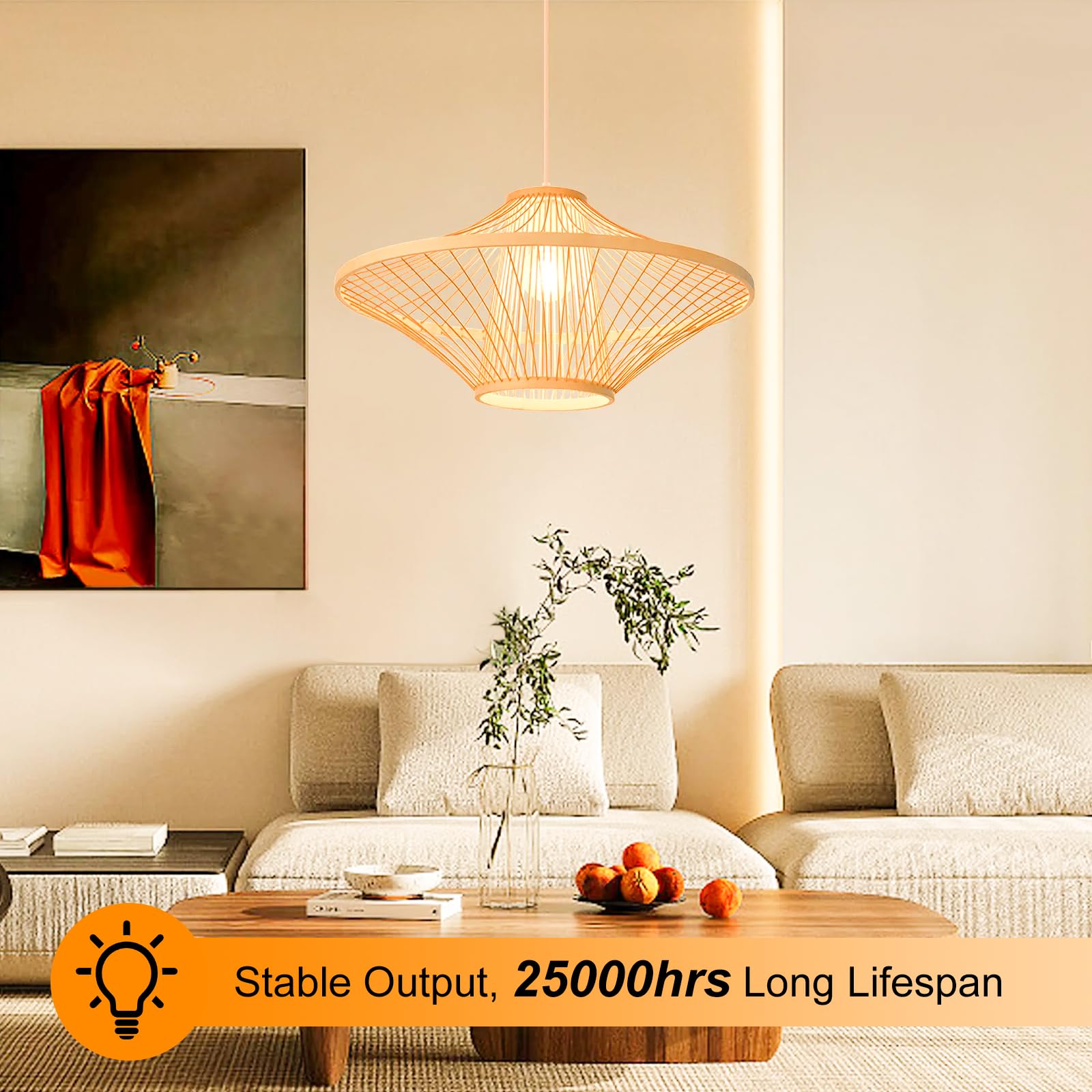 MorningLight 4-Pack A15 LED Bulbs – 60W Eq., 5000K Daylight, 600 Lumens, E26 Base, Non-Dimmable, For Ceiling Fans & Enclosed Fixtures