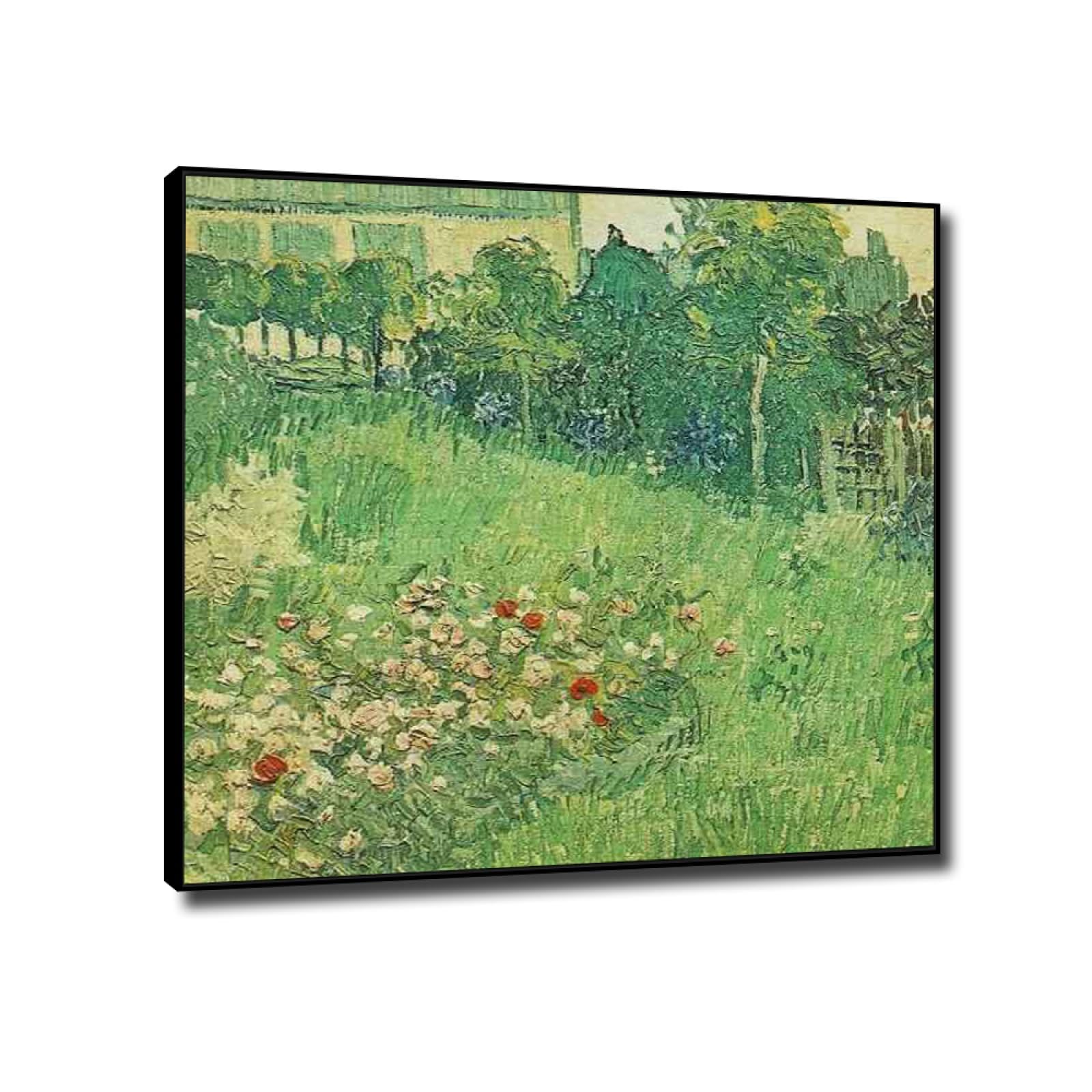 JZSDGB Zdjęcia do zdjęcia wydruki na płótnie słynny obraz - ogród Daubigny 3, autorstwa Vincenta Van Gogha, reprodukcje plakatów, druk na płótnie, do salonu, sypialni, dekoracja ścienna, 30 x 30 cm,