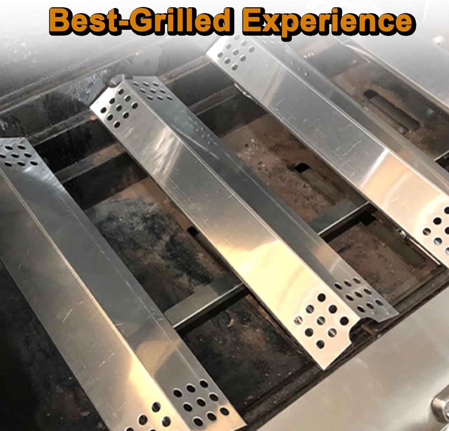 Grill Valueparts Grill Replacement Parts for Charbroil 463241313 463241013 463241314 G527-2200-W1 463241014 463241413 463241414 466241013 466241313 Heat Shield Tube Burner Heat Plates