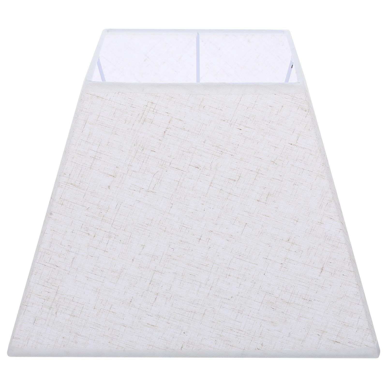 MAGICLULU Paralume A Botte Copri Lampada Quadrato in Tessuto Beige E27 per Lampade da Tavolo e Uffici, Installazione Semplice, Crea un’Atmosfera Calda